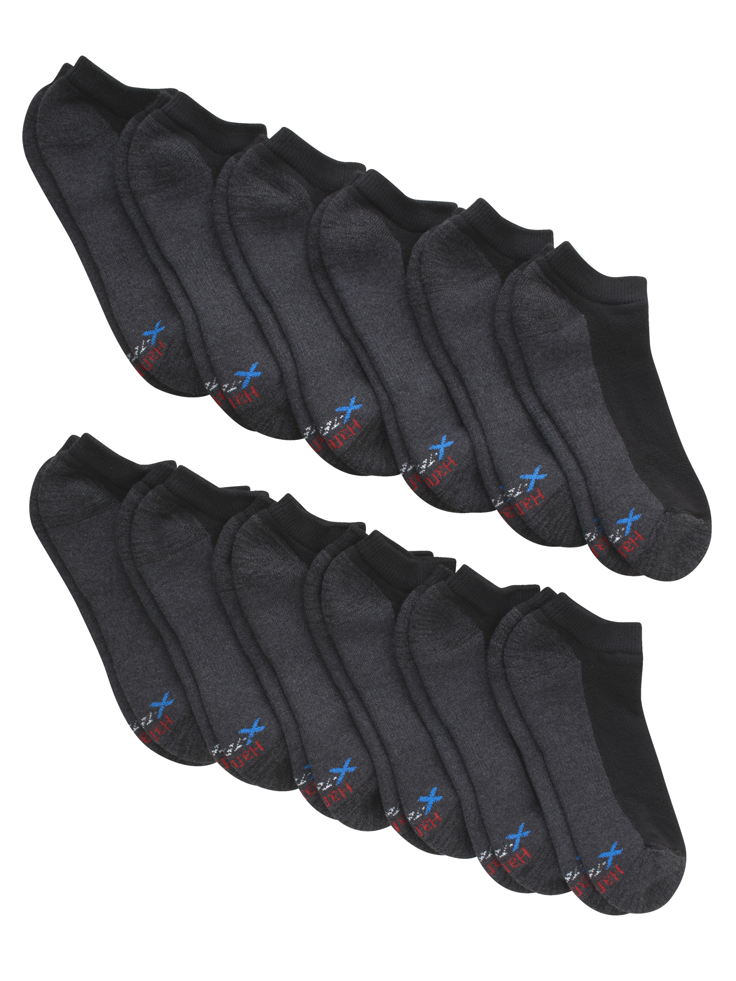 Men's X-Temp Cushioned with Arch & Vent No Show Socks, 12 Pack