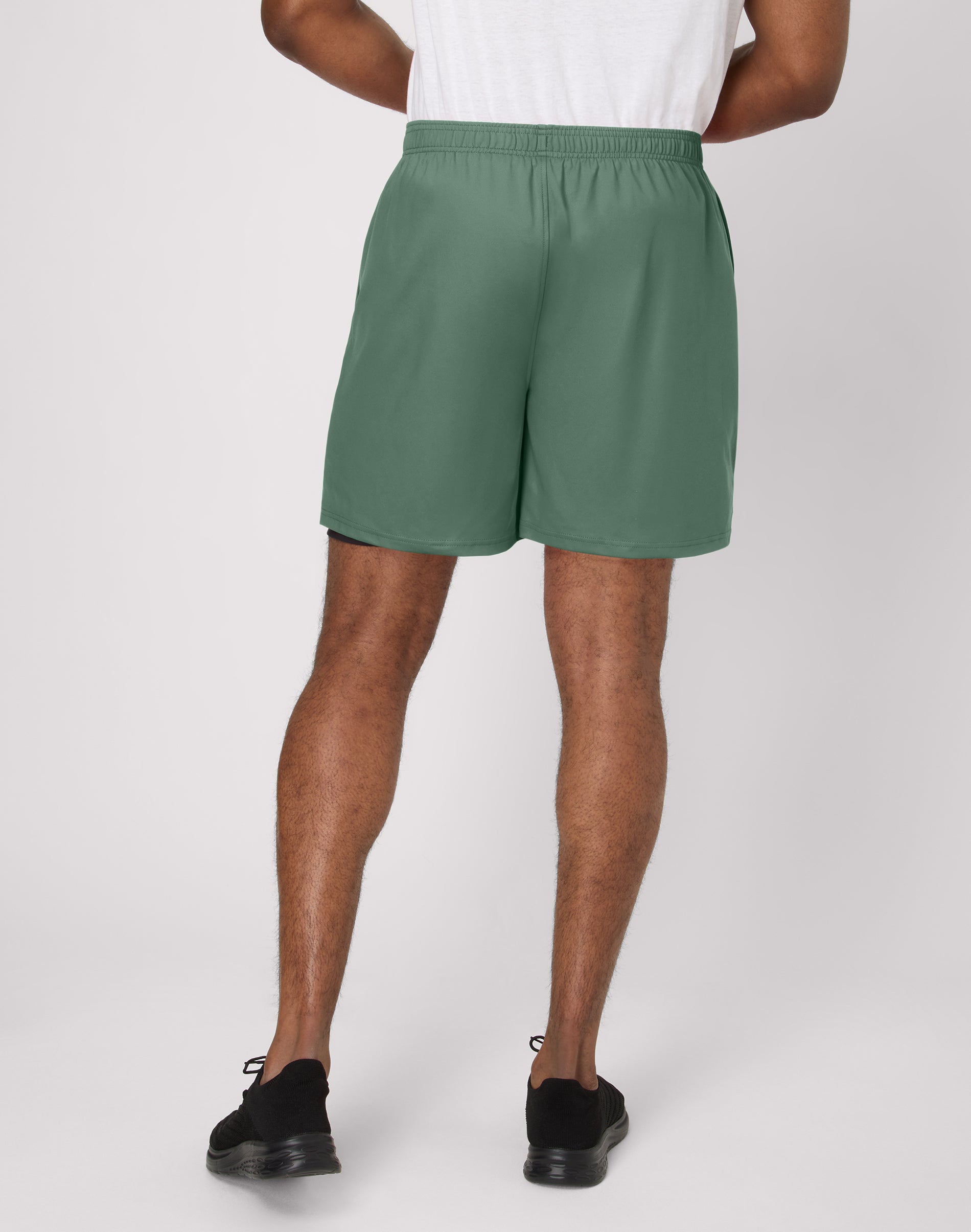 Moves Workout Shorts with Boxer Brief Liner & Total Support Pouch, Moisture-Wicking Shorts, 7” Inseam