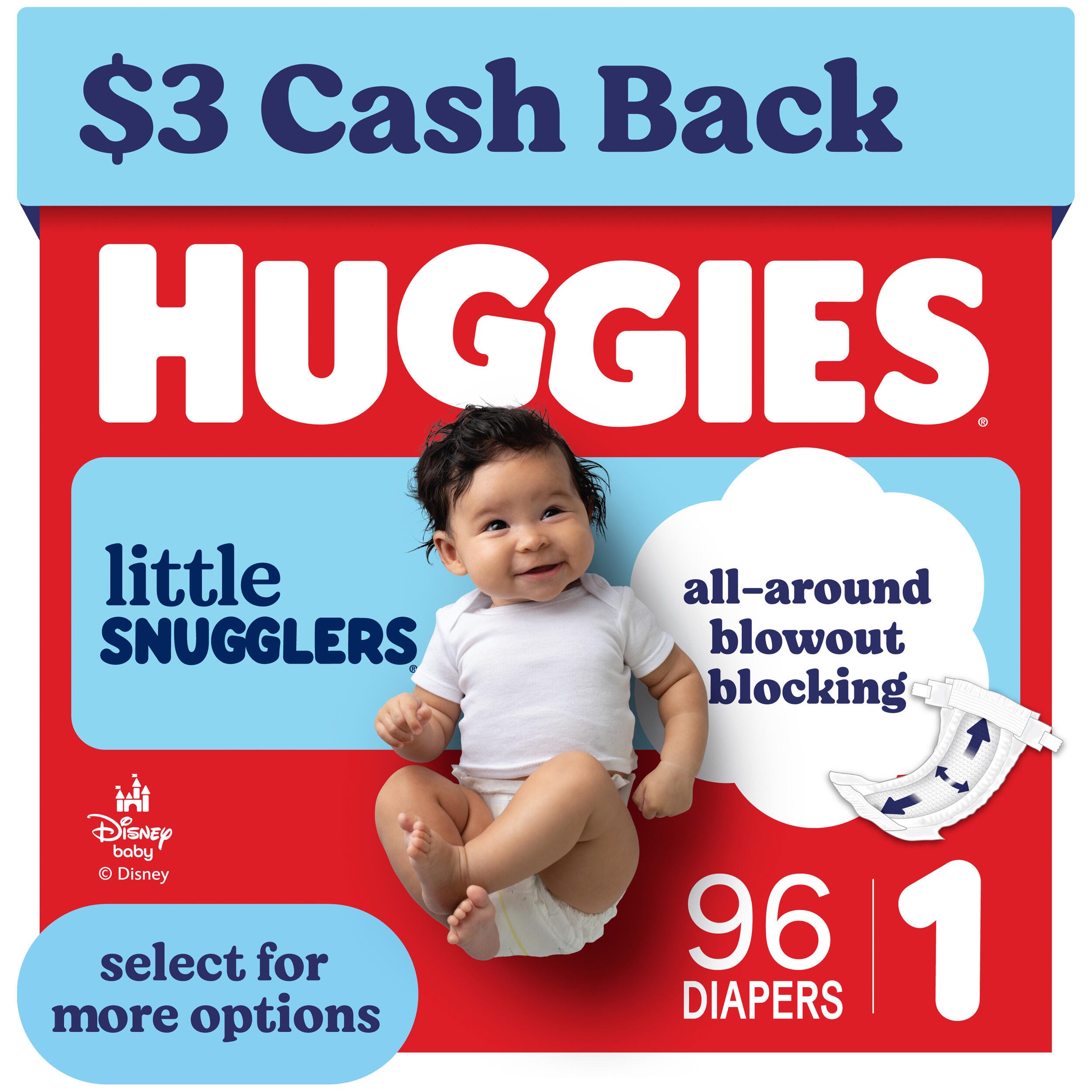 Huggies Little Snugglers, Fragrance Free Baby Diapers