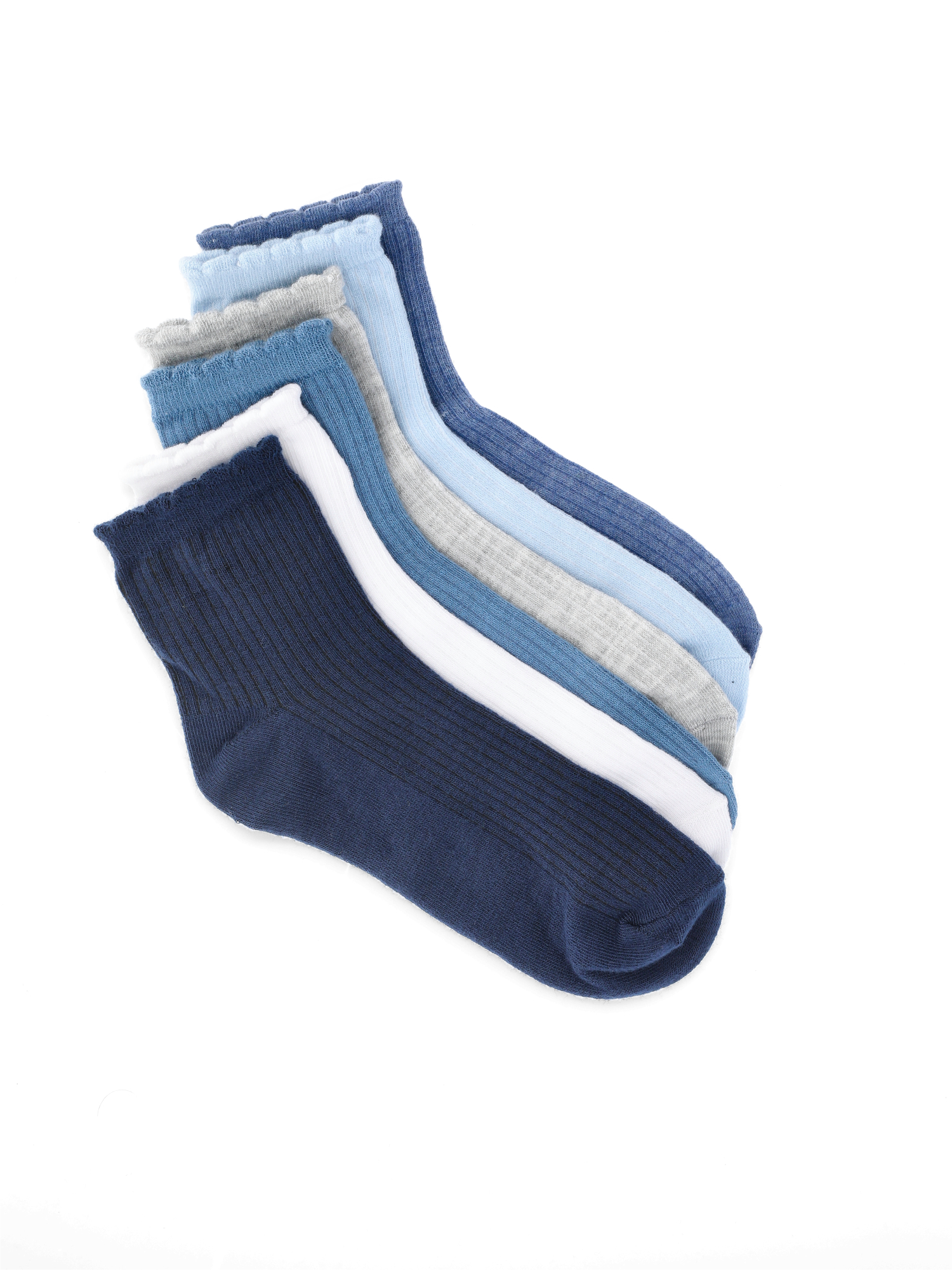 Women’s Essentials Ankle Dress Socks, 6-Pack, Fits Shoe Sizes 4-10