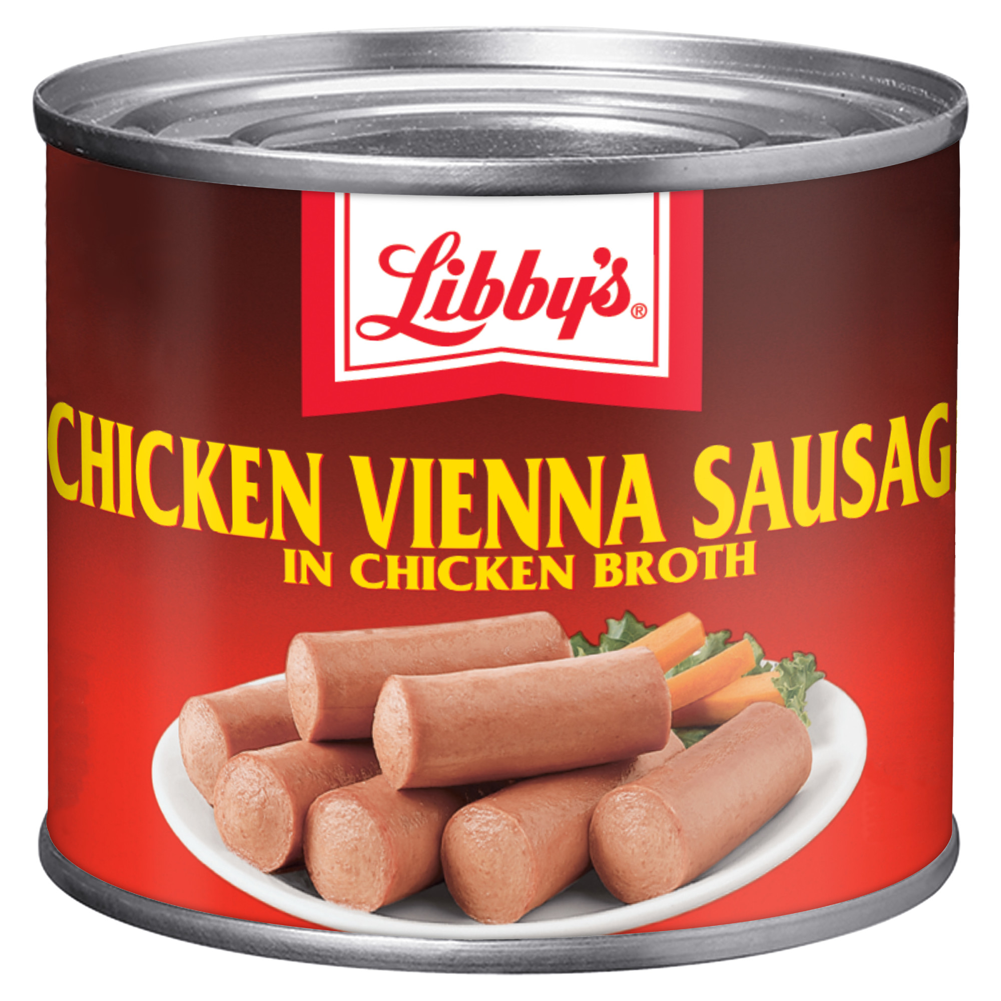 Libby's Chicken Vienna Sausage in Chicken Broth, 10g Protein Per Serving, Canned Sausage, 4.6 oz. Can