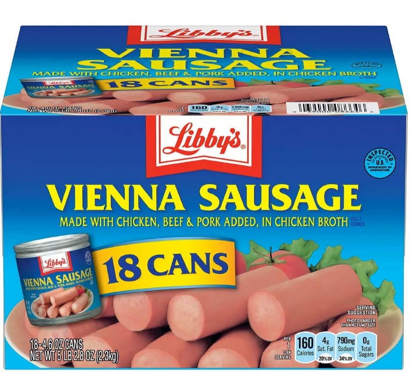 Libby's Vienna Sausage, 14.6 oz.Cans, 18 Count