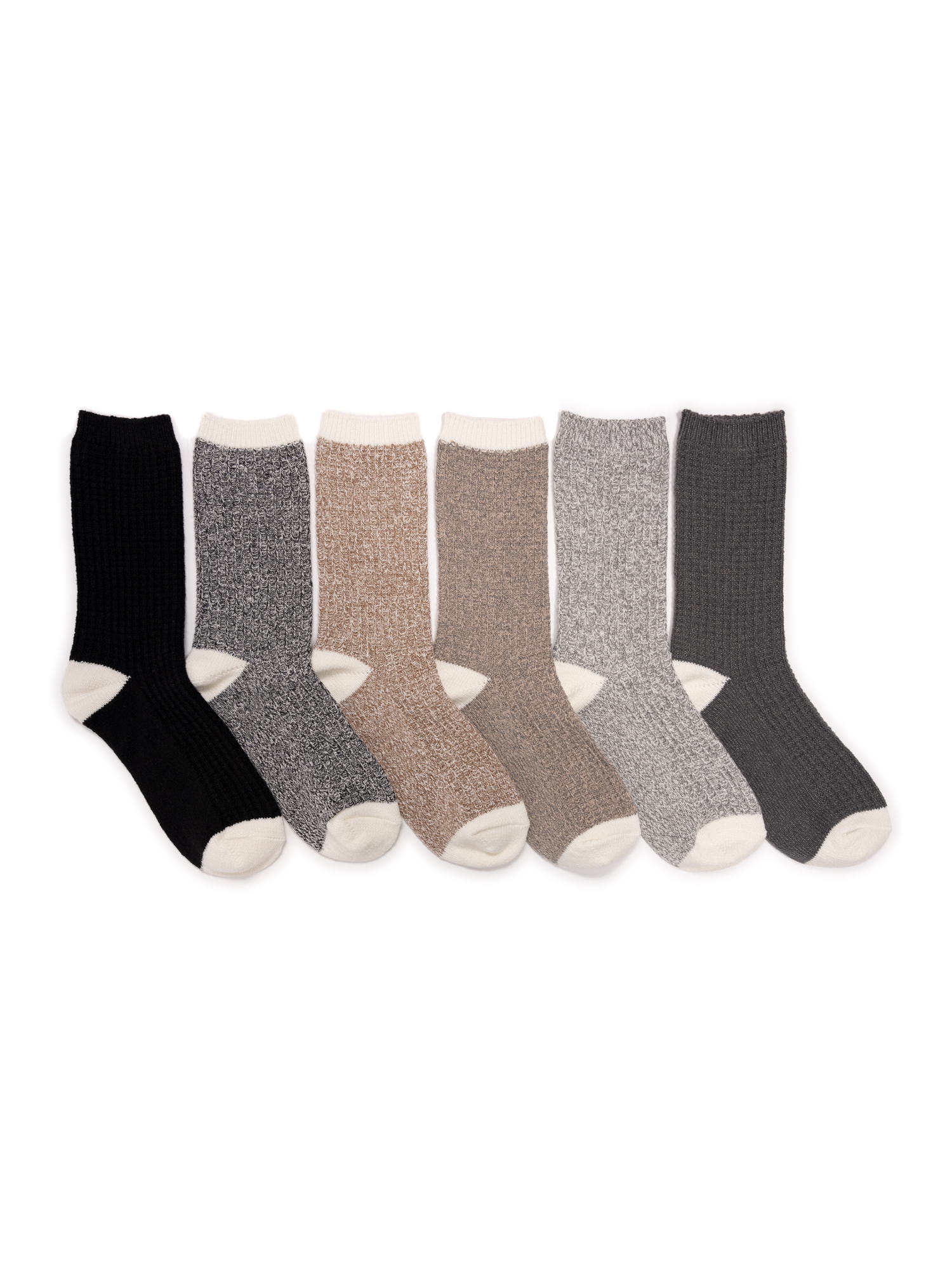Women's Fluffy Dream Crew Boot Socks, 6-Pack, OSFM