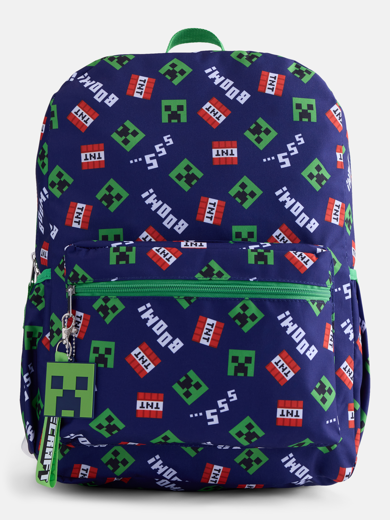 Minecraft Kids' 17" Fun Day Print Laptop Backpack, Navy