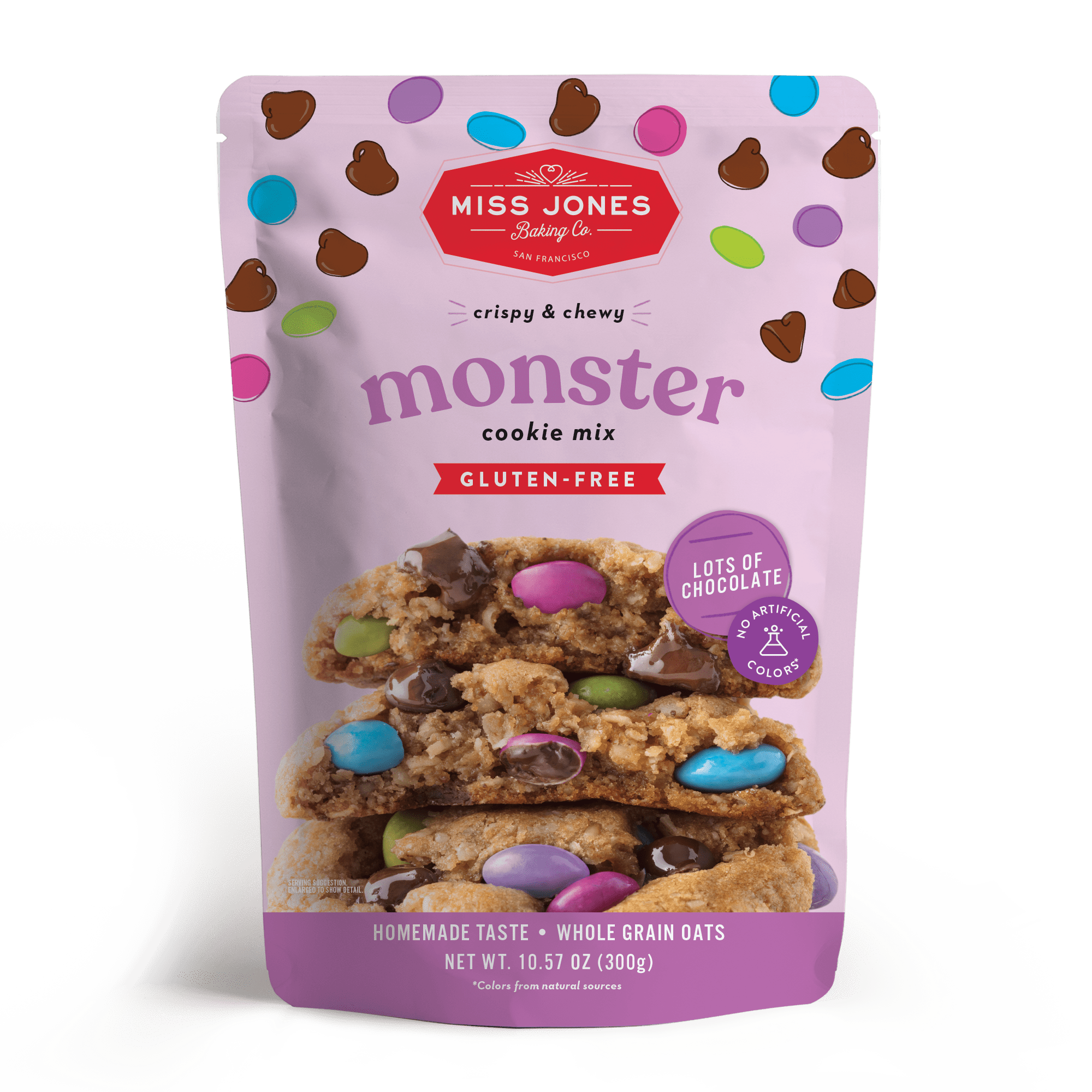 Miss Jones Baking Co. Gluten Free Monster Cookie Mix, 10.57oz