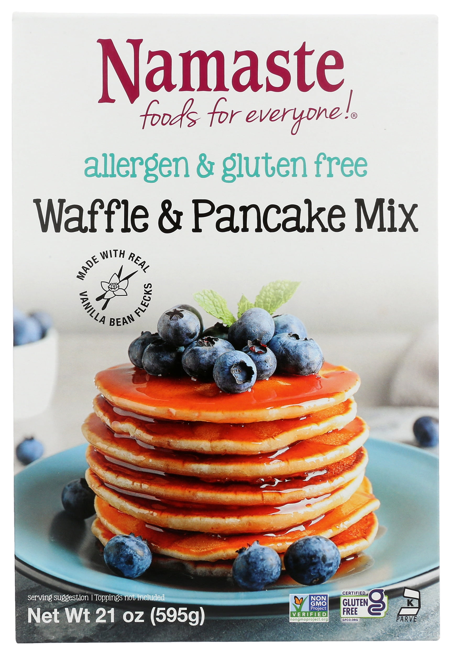 Namaste Foods Gluten Free Waffle and Pancake Mix, 21 oz
