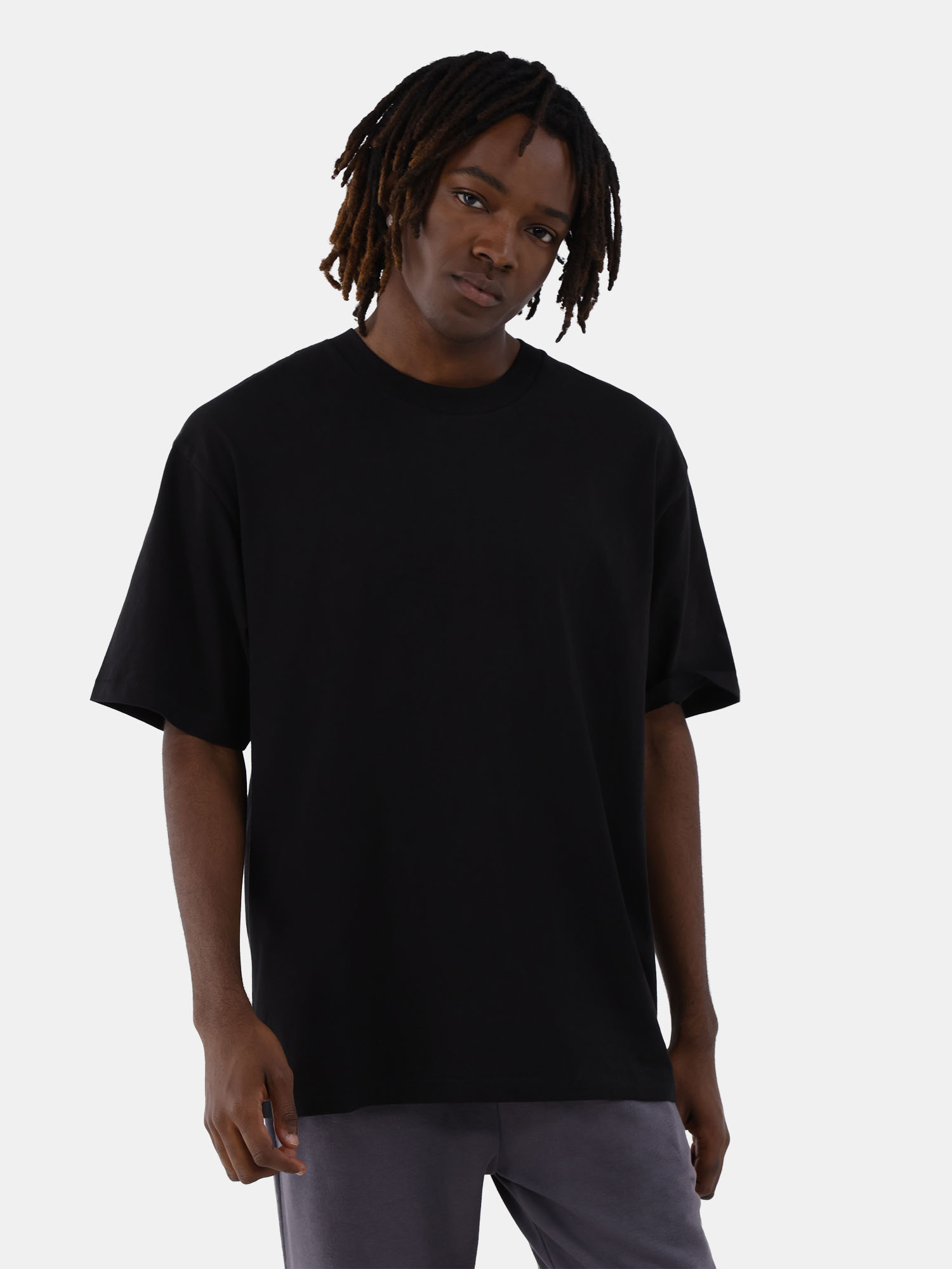 All Gender Cotton Oversize Tee with Short Sleeves, Men's and Big Men's