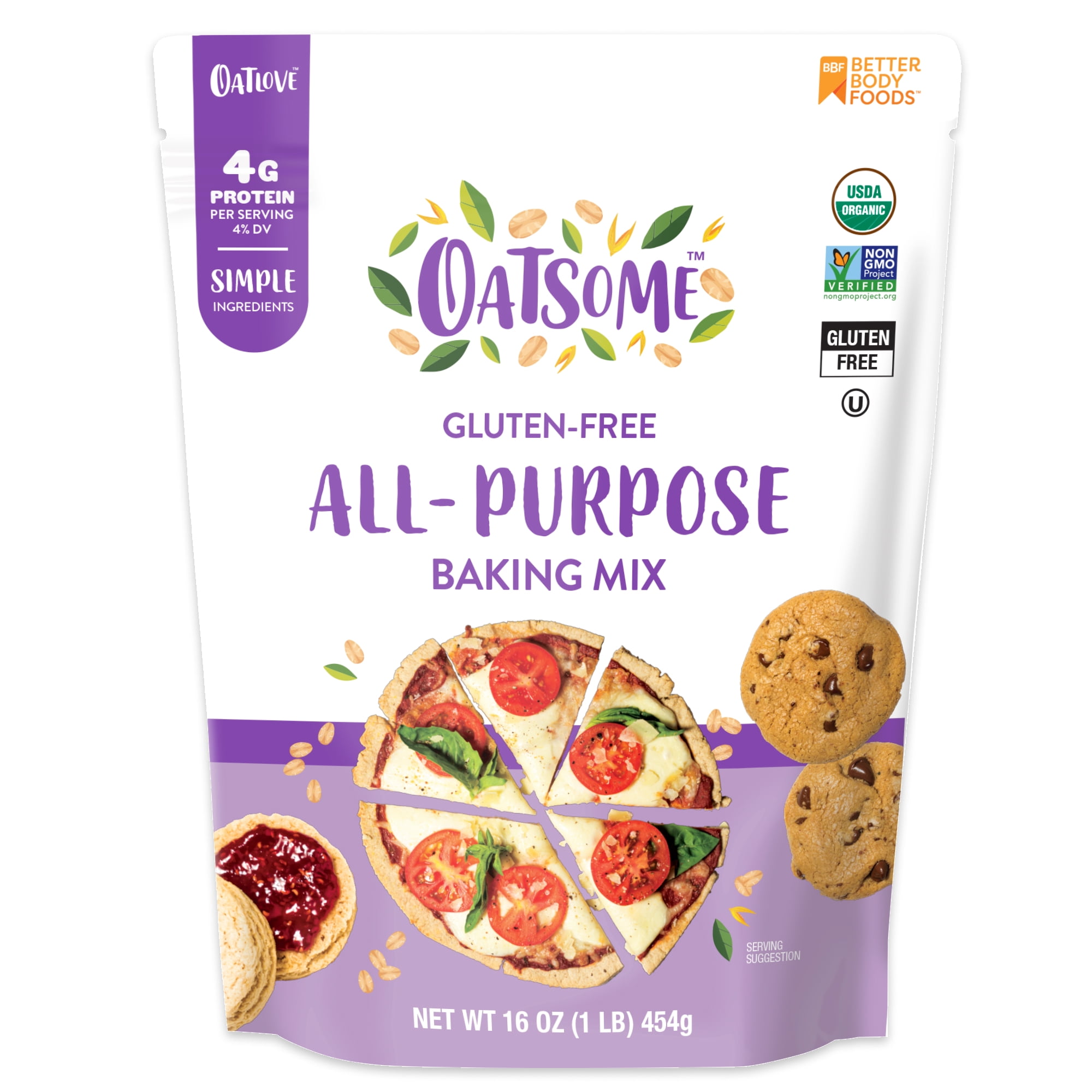 Oatsome Organic & Gluten Free All Purpose Baking Mix, 16oz