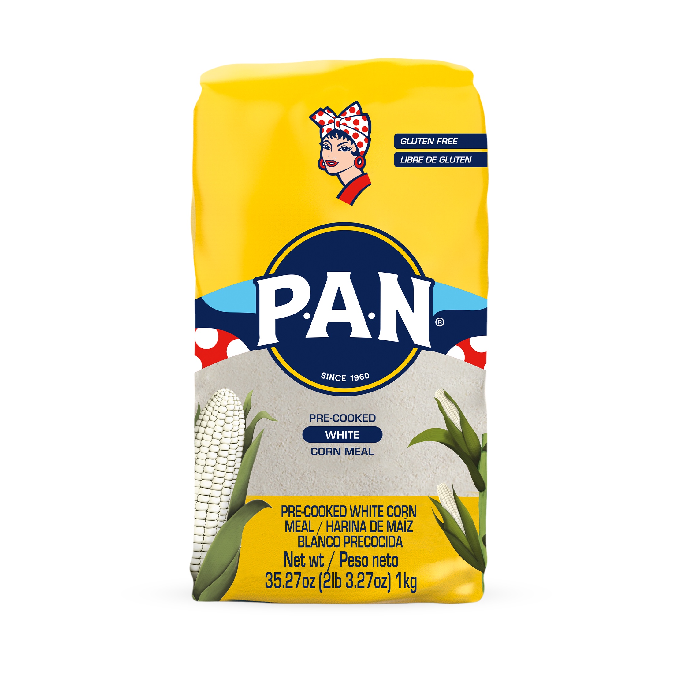 P.A.N. Gluten Free Pre-Cooked White Corn Meal 35.27 oz