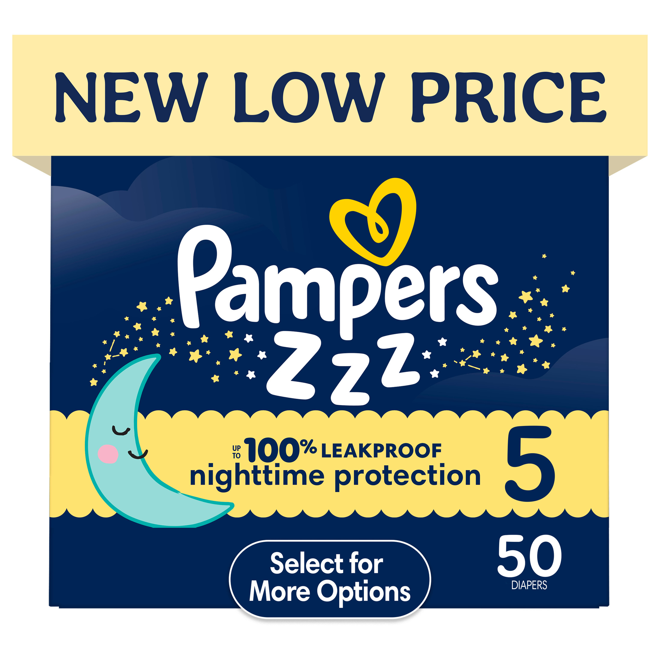 Pampers Swaddlers Overnight Zzz Baby Diapers