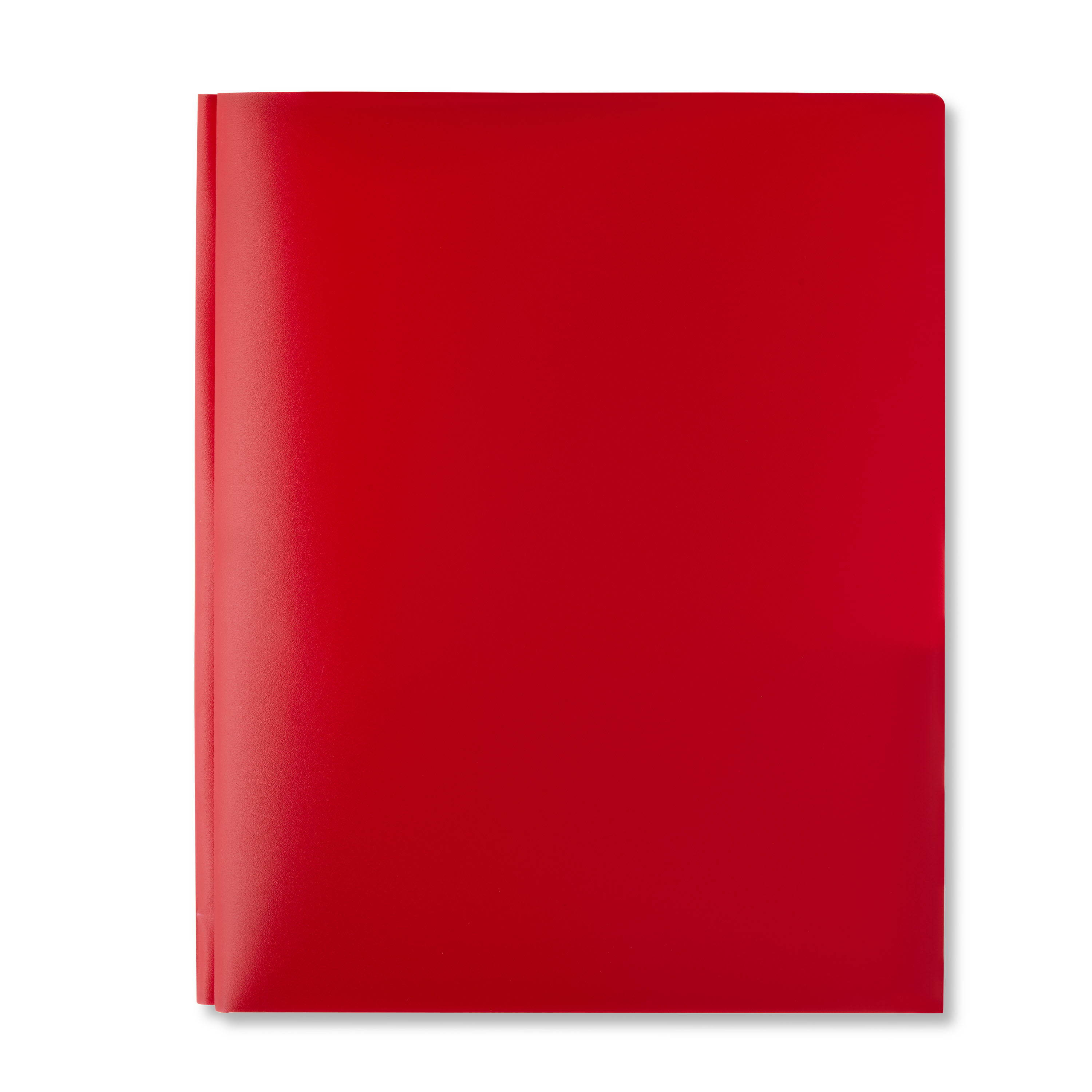 Pen+Gear 3-Prong 2-Pocket Poly Folder, Red