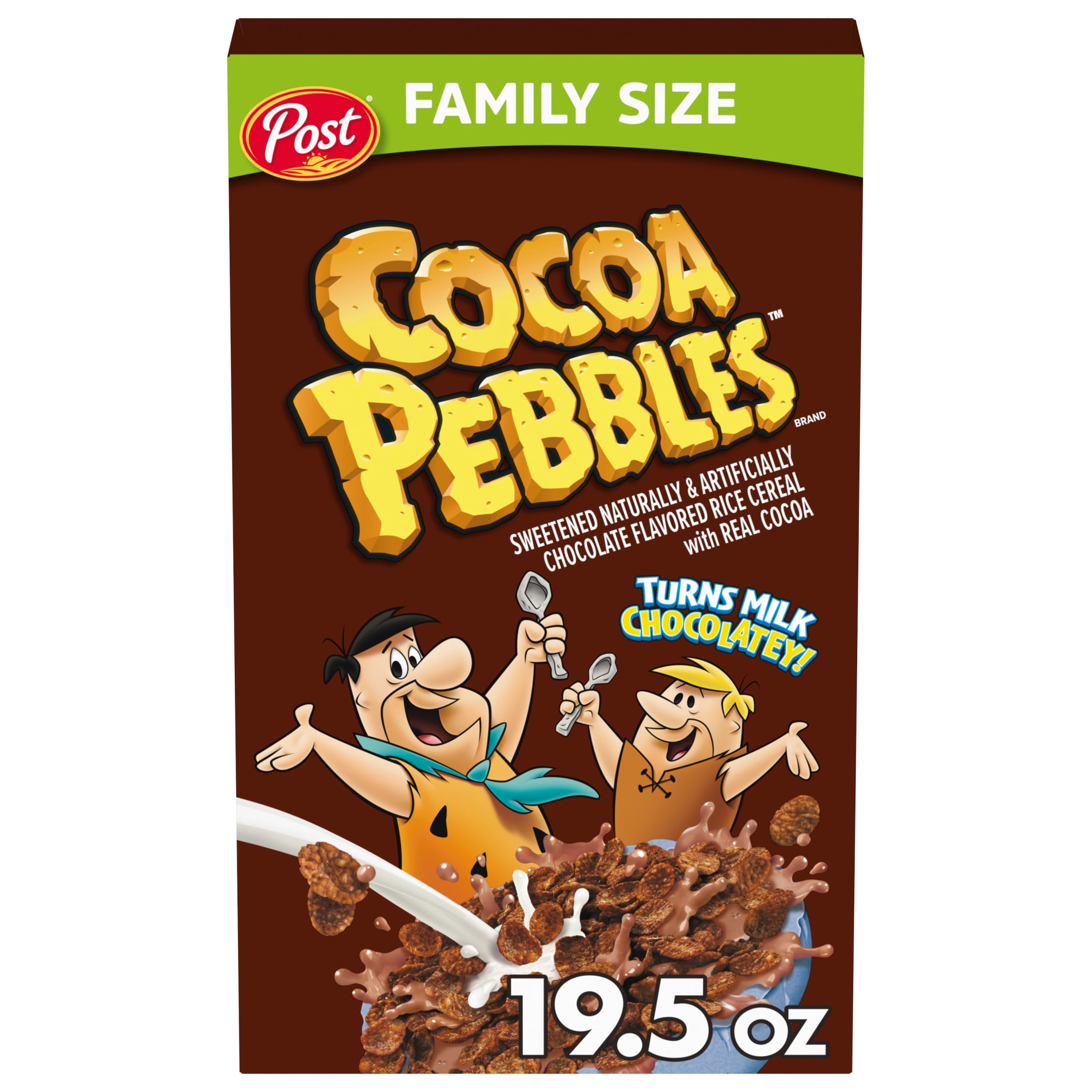 Cocoa PEBBLES Chocolate Gluten Free Breakfast Cereal, 19.5 oz Box