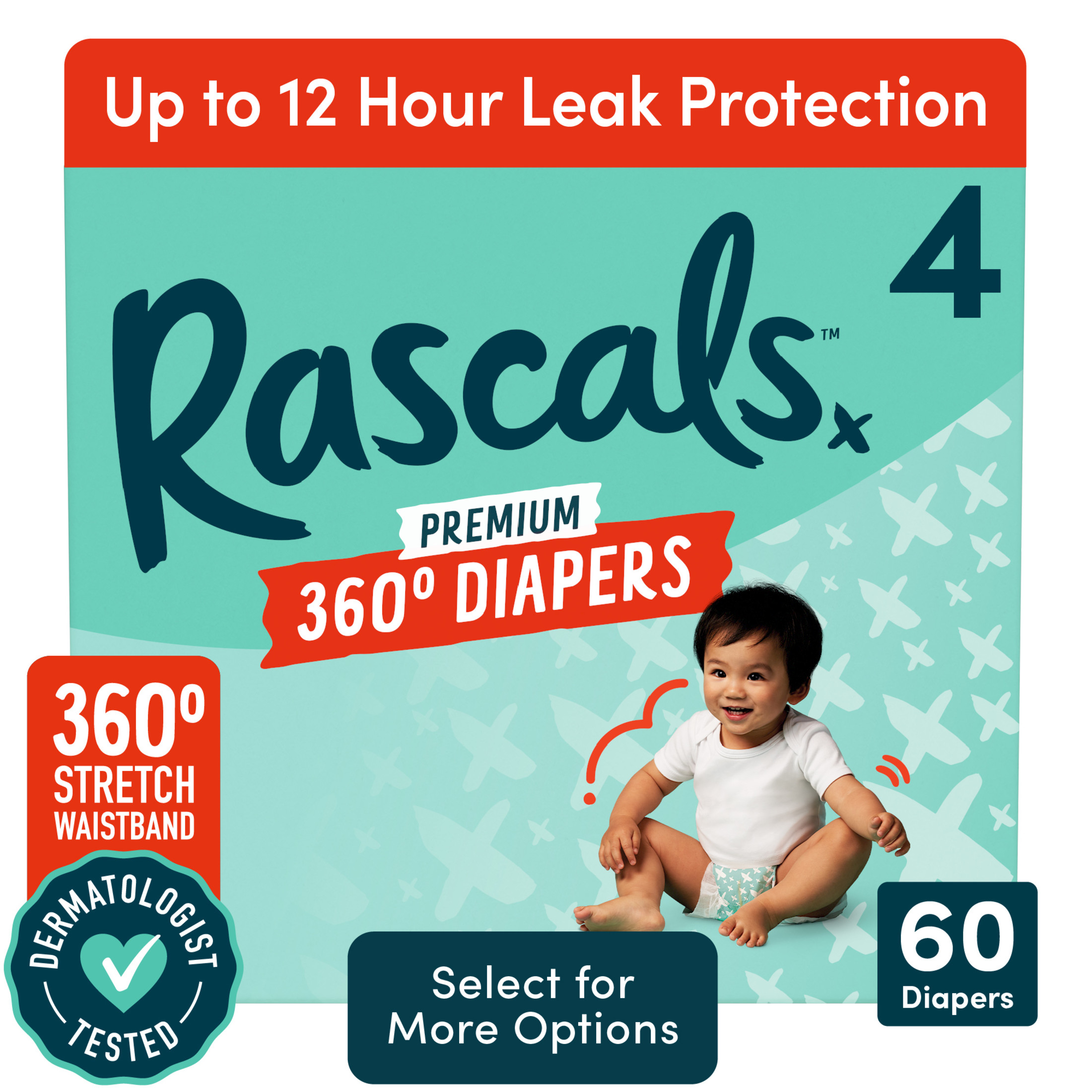 Rascals Premium 360 Absorbent Pull-On Diapers