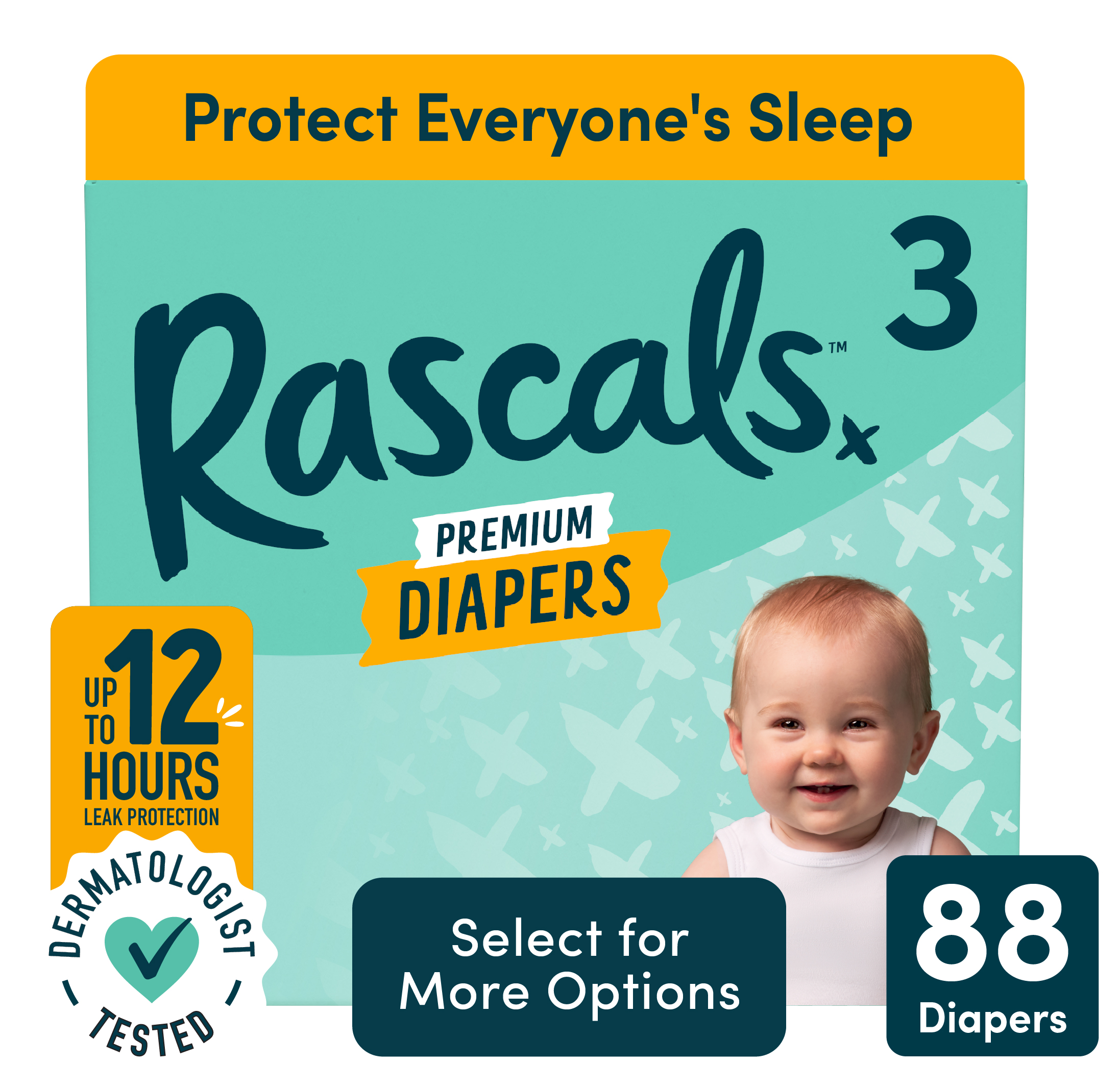 Rascals Premium Absorbent Baby Diapers