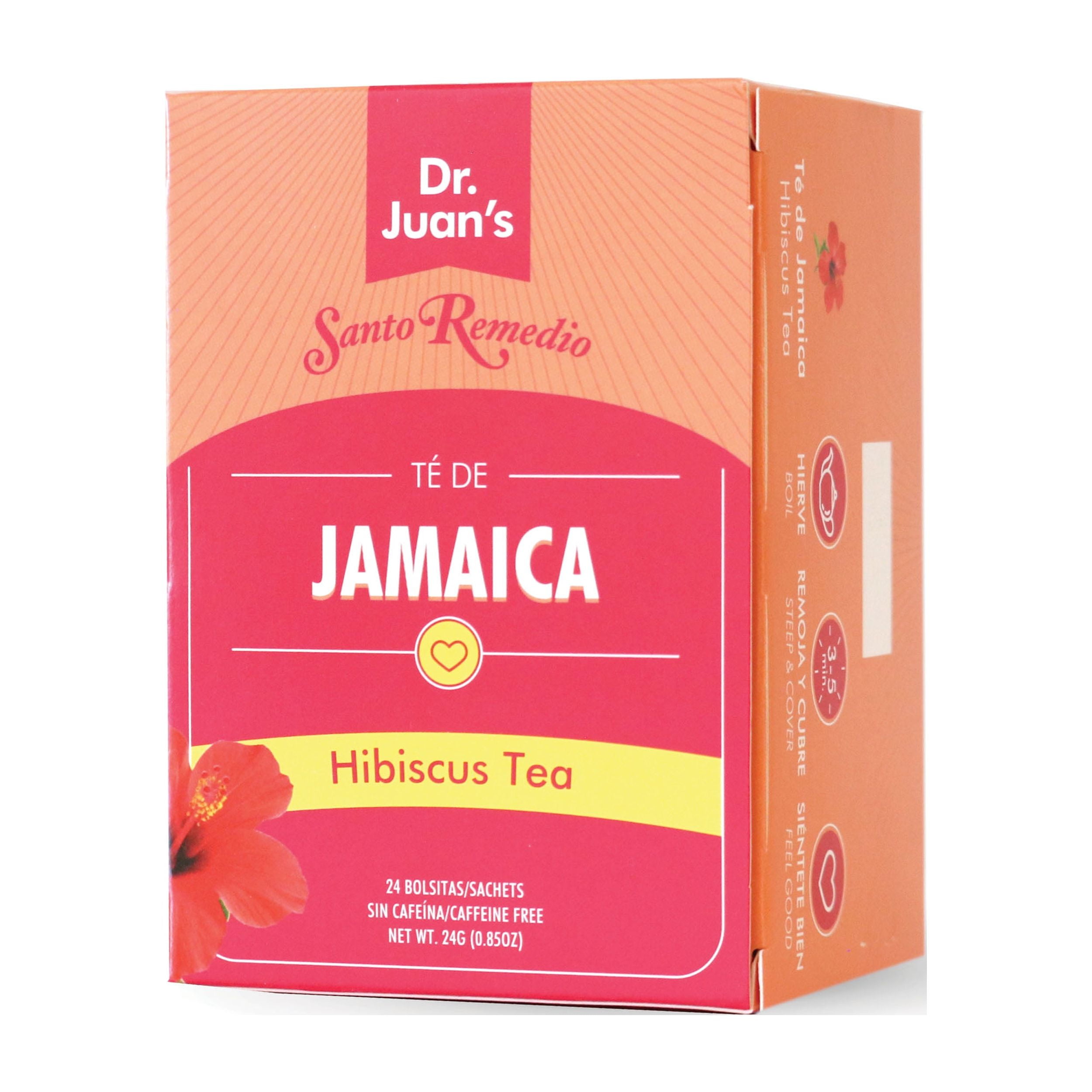Santo Remedio Te De Jamaica Hibiscus Tea, Antioxidant Tea Bags, 24 Count, 0.85 oz.