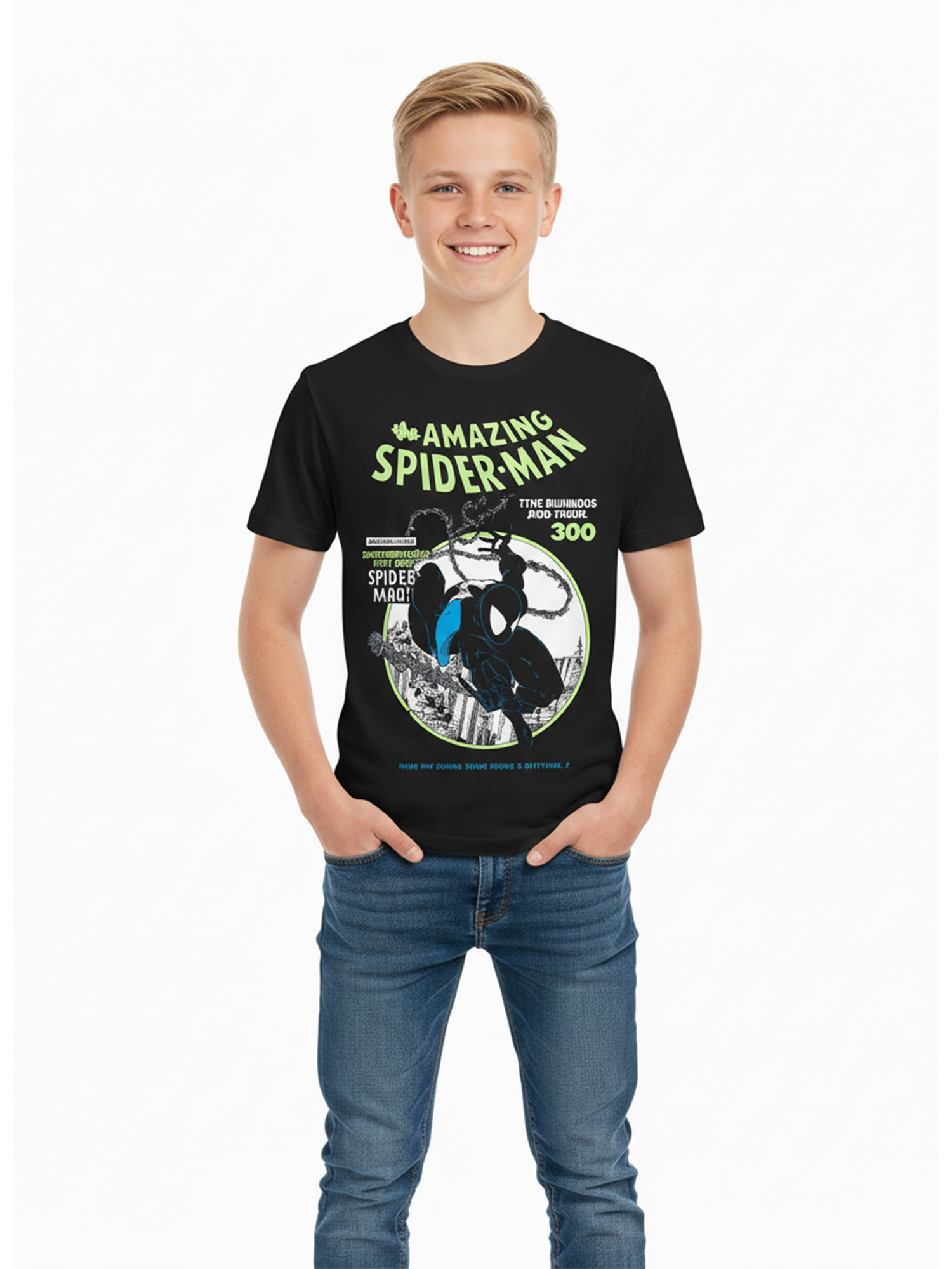 , Boys' & Big Boys' T-Shirt, Short Sleeve, Graphic Tee, Sizes 4-18