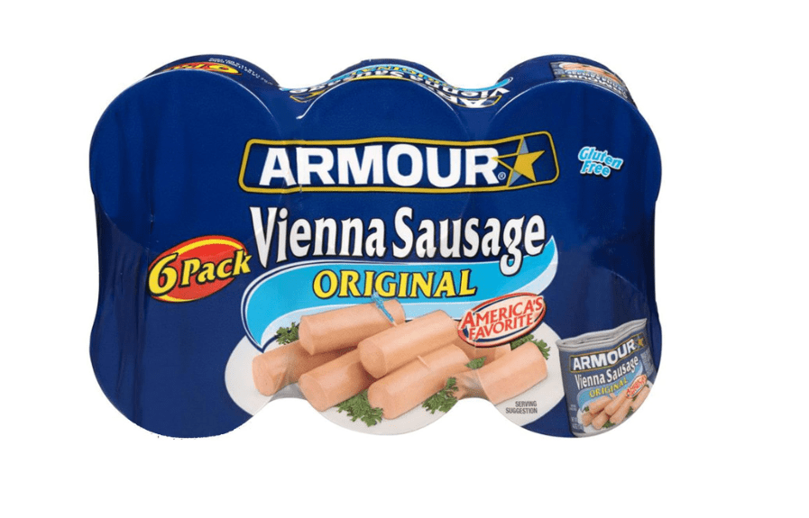 Vienna Sausage, Original Flavor, Canned Sausage, 4.6 oz (Pack of 6)