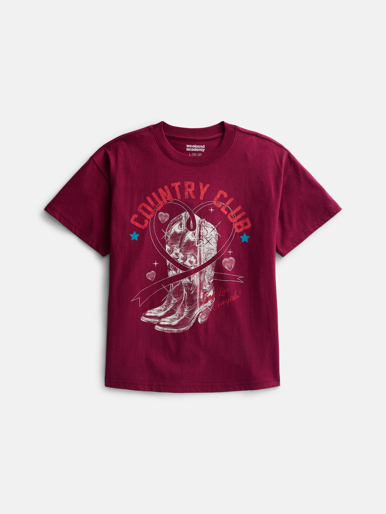 Girls Oversized Graphic Tee, Sizes 4-18