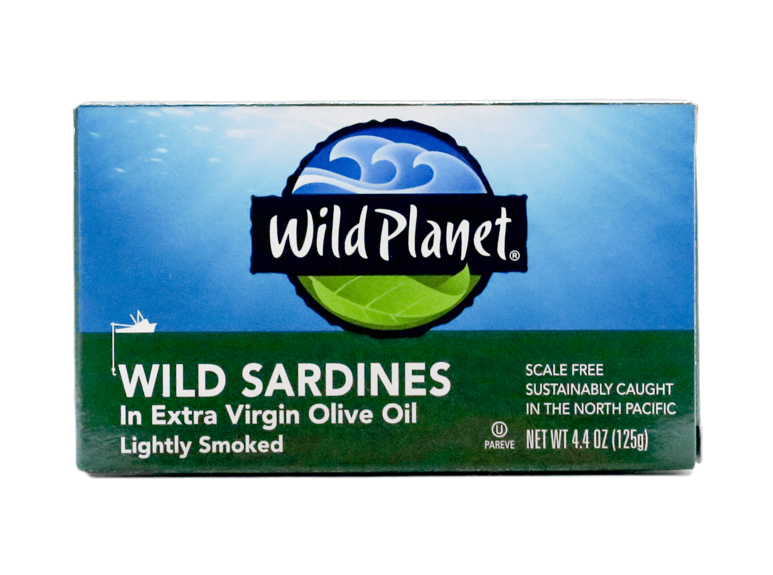 Wild Planet Wild Caught Sardines in Extra Virgin Olive Oil, Lightly Smoked, 4.4 oz Can