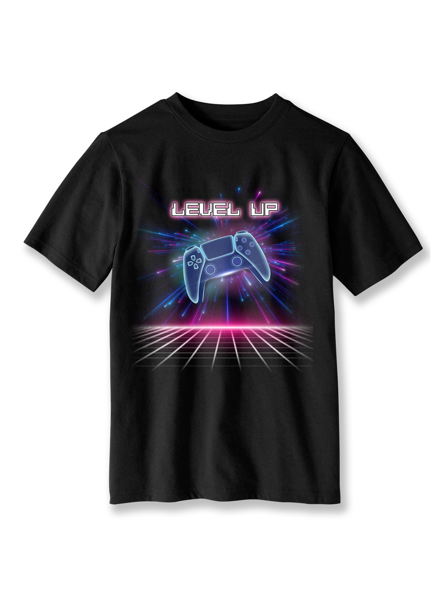 Boys' & Big Boys' Level Up Matrix, Short Sleeve, Graphic T-Shirt, Sizes 4-18