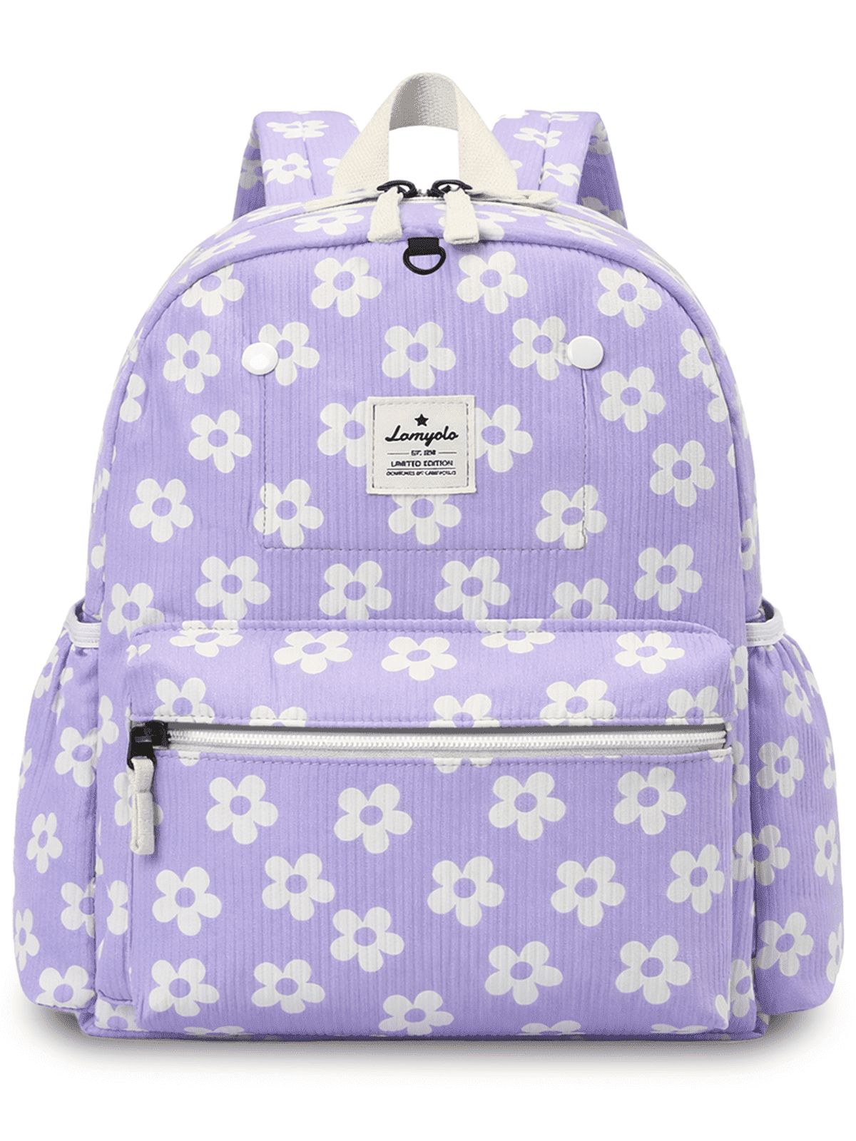 Toddler Backpack for Girls & Boys 2-5 Years, Preschool Kids Backpack School Bookbags with Reflective Strip & D-rings, Lightweight, Perfect Corduroy Back to School Gift Fit 13.5" Folder