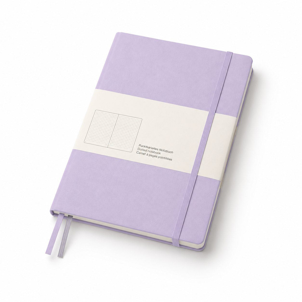 Lilac Composition (B5) - Dotted Hardcover Notebook with 219 Numbered Pages for Writing and Journaling