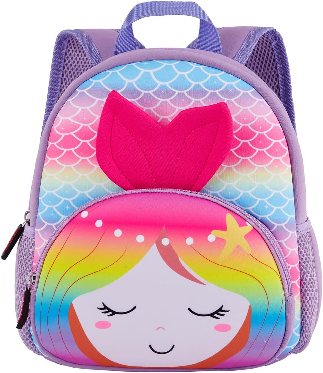 Cute Toddler Backpack Baby Girls Preschool Daycare Backpack Bag Bookbag Schoolbag Gifts for Kids Little Girls(Mermaid)
